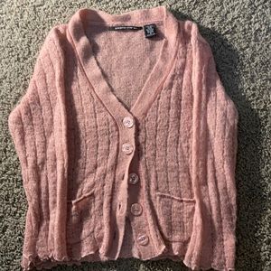 pink vintage cardigan